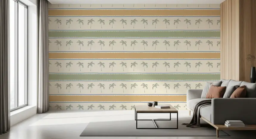 Marrakesh Orizzontal Striped Ornament Wallpaper
