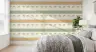 Tropical Palm Motif Horizontal Stripe Wallpaper 5