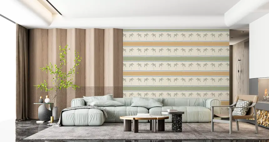 Marrakesh Orizzontal Striped Ornament Wallpaper