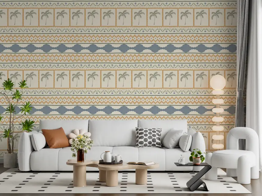 Marrakesh Ornament Textile Wallpaper