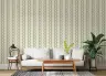 Subtle Sage Green Geometric Stripe Wallpaper 7