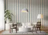 Modern Blue Geometric Vertical Stripe Wallpaper 6