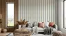 Modern Blue Geometric Vertical Stripe Wallpaper 7