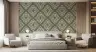 Geometric Dot Patterned Green Wallpaper 6