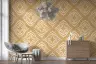 Geometric Dot Pattern Mustard Wallpaper 8