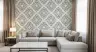 Blue Diamond Block Print Wallpaper 7