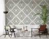 Blue Diamond Block Print Wallpaper 8