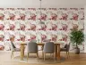 Contemporary Terracotta Abstract Geometric Wallpaper 6