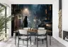 Mysterious Noir City Street Wall Mural 8