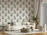 Blue Floral Stem Wallpaper 6