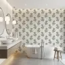 Blue Floral Stem Wallpaper 8