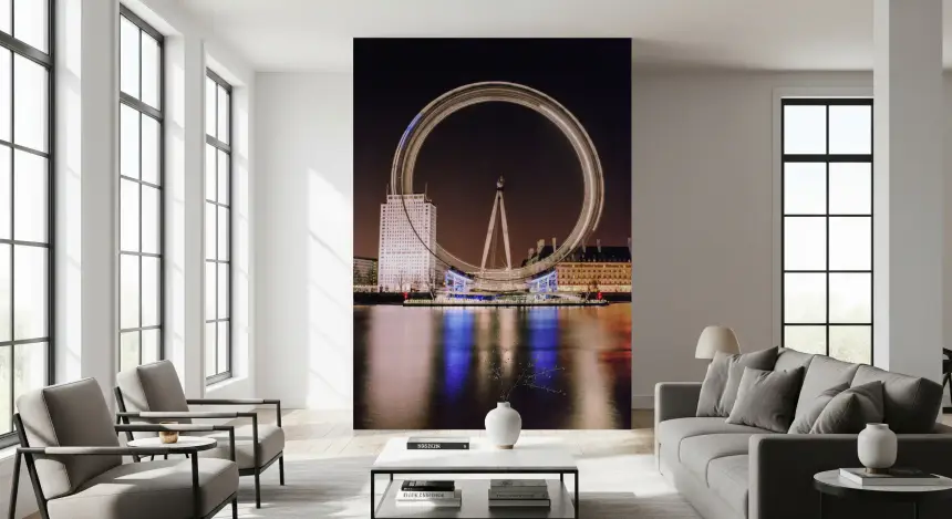 London Eye: Timeless Night Spin Wall Mural