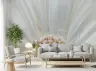 Serene White Daisy Petal Floral Wall Mural 6