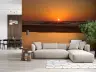 Saffron Sunset Beach Reflection Wallpaper 6