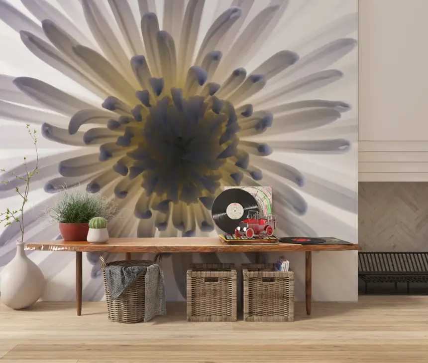 Luminous Petals Wall Mural