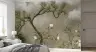 Chinoiserie Pine Tree and Bird Wall Mural 8