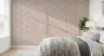 Textured Geometric Triangle Pattern Wall Mural in Dusty Rose 6