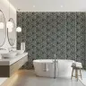 Charcoal Geometric Triangle Pattern Wallpaper 7
