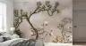 Serene Chinoiserie Garden with Bird Wall Mural 7
