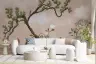 Serene Chinoiserie Garden with Bird Wall Mural 8