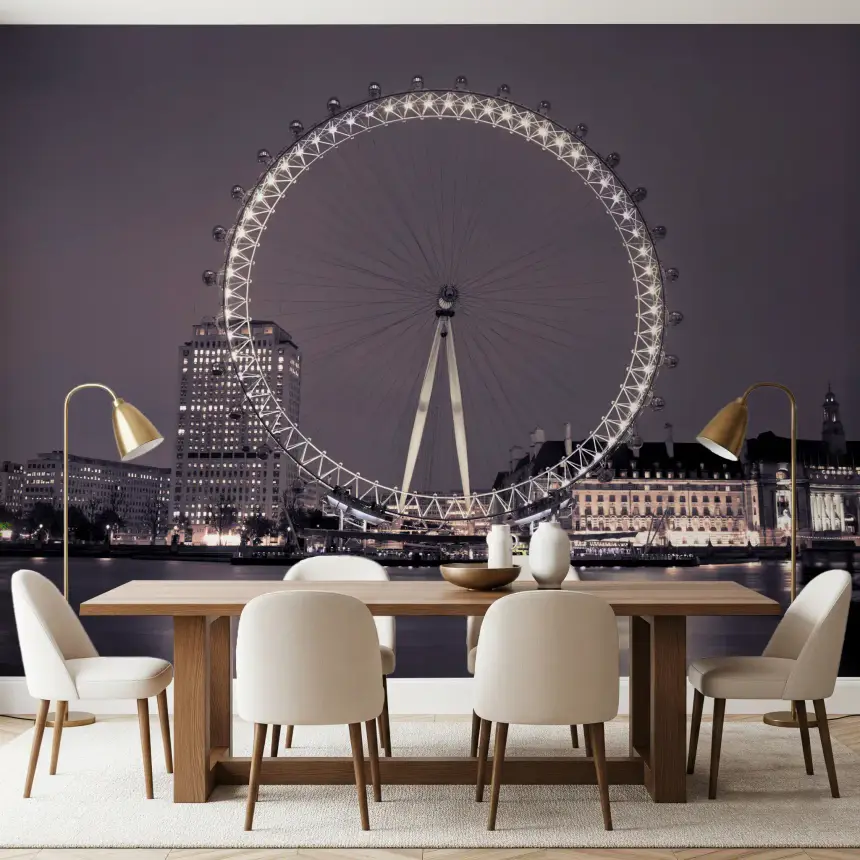 London Eye: Midnight Radiance Wall Mural