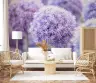 Lavender Allium Bloom Wall Mural 8