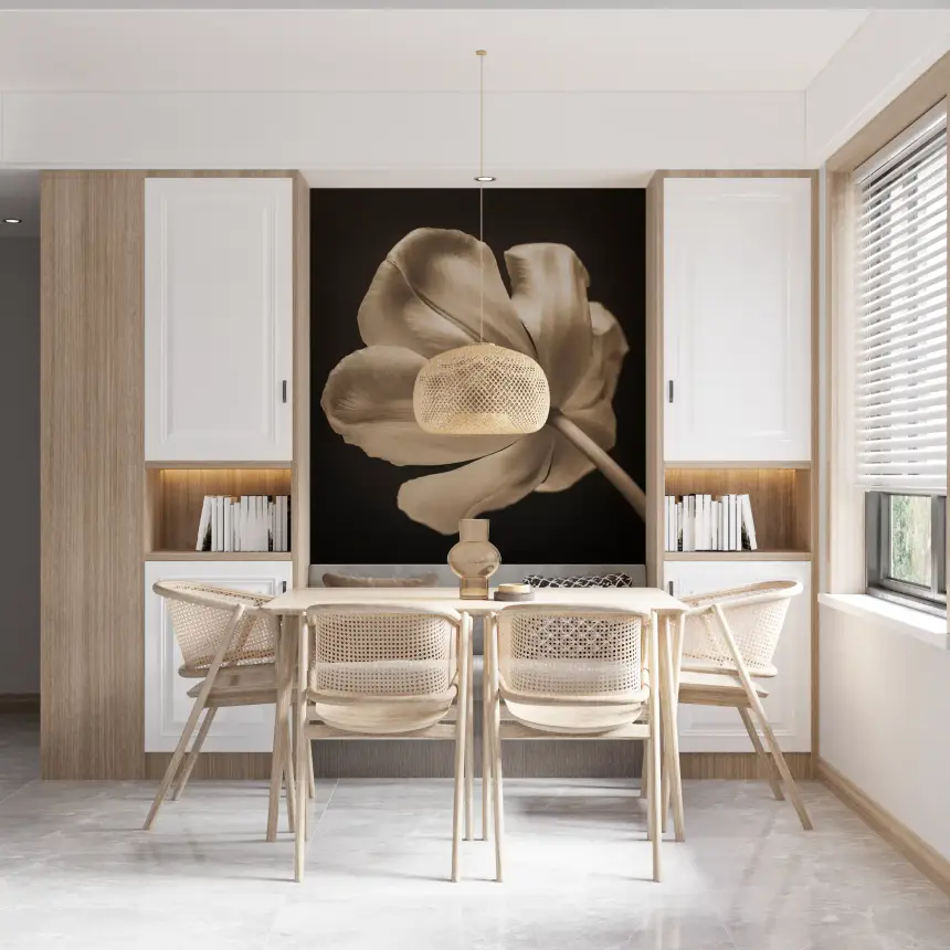 Ethereal Tulip Bloom Wall Mural
