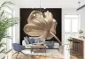Elegant Sepia Tulip Botanical Feature Wall Mural 8