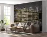 Brooklyn Bridge Golden Glow Night Reflection Wallpaper 6
