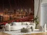 Brooklyn Bridge Night Light Trails Cityscape Mural 7
