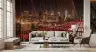 Brooklyn Bridge Night Light Trails Cityscape Mural 8