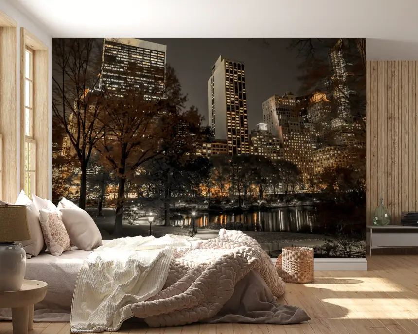 Urban Oasis Nights Wall Mural