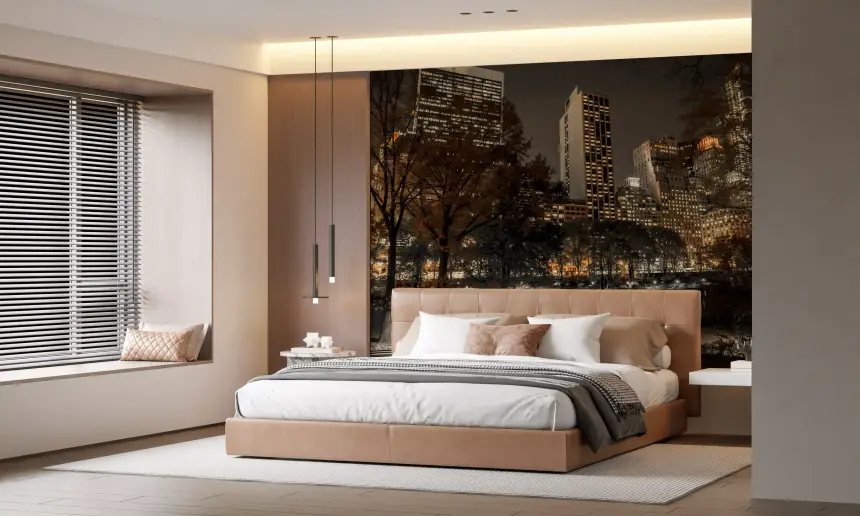 Urban Oasis Nights Wall Mural