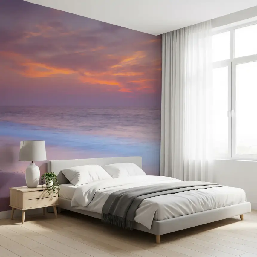 Pastel Beach Serenity Wall Mural