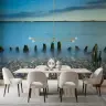 Misty Coastal Pillars Seascape Wall Mural 6