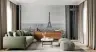 Eiffel Tower Parisian Cityscape Window View Wall Mural 7