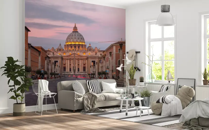 St. Peter's Basilica: Twilight Grandeur Wall Mural