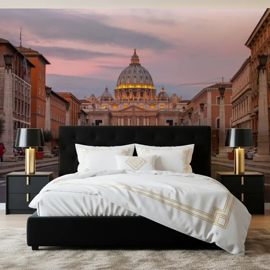 St. Peter's Basilica: Twilight Grandeur Wall Mural
