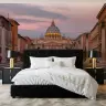 St. Peter's Basilica Evening Cityscape Wall Mural 7
