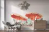 Serene Beach Umbrellas Coastal Wall Mural 6