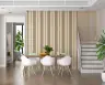 Elegant Beige and Taupe Striped Dot Wallpaper 8