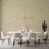 Subtle Wavy Checkered Beige Wallpaper 4