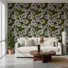 Elegant White Dahlia Floral Wallpaper 7