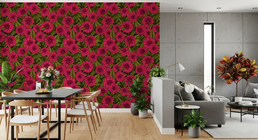 Dahlia Garden 2 Wallpaper