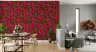 Vibrant Magenta Dahlia Botanical Pattern Wallpaper 6