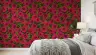 Vibrant Magenta Dahlia Botanical Pattern Wallpaper 7