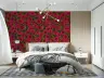Vibrant Magenta Dahlia Botanical Pattern Wallpaper 8