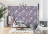 Elegant Vintage Lilac Floral Pattern Wallpaper 8