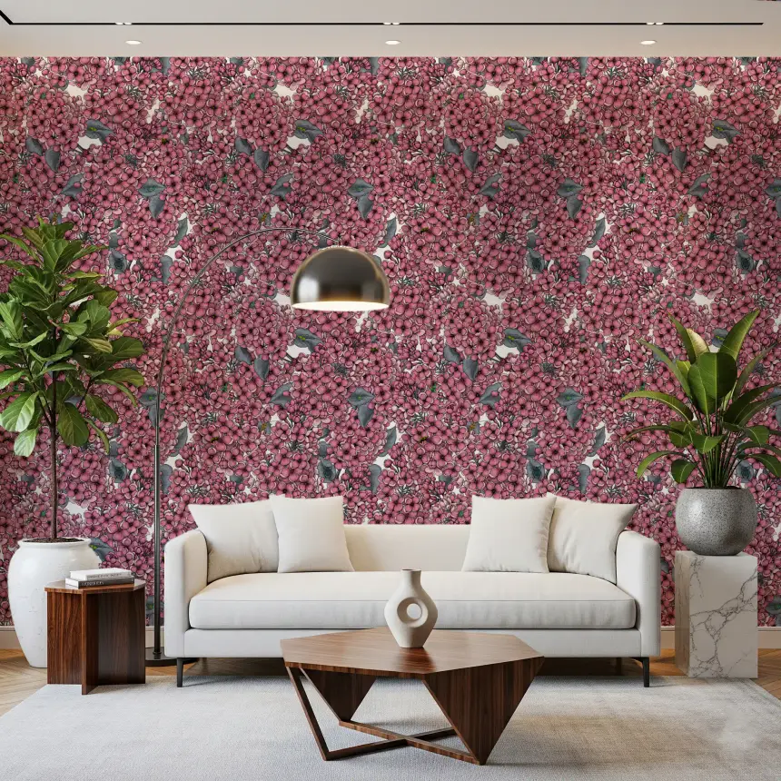 Pink Lilac Garden Wallpaper
