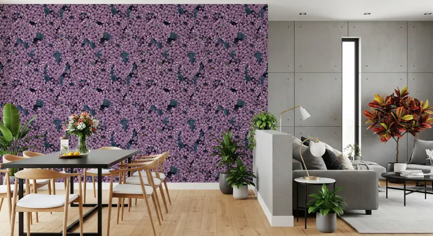 Violet Lilac Garden Wallpaper
